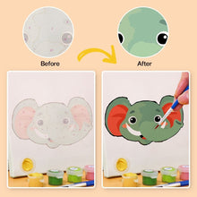 Laden Sie das Bild in den Galerie-Viewer, Malen nach Zahlen – 6-Leinwand-Set | Niedliche Tiergesichter 2