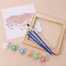 Laden Sie das Bild in den Galerie-Viewer, Mini Malen nach Zahlen 15x15cm (6 Stück) - Obst und Gemüse