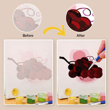 Laden Sie das Bild in den Galerie-Viewer, Mini Malen nach Zahlen 15x15cm (6 Stück) - Obst und Gemüse