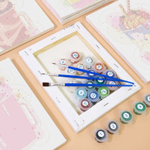 Laden Sie das Bild in den Galerie-Viewer, Mini Malen nach Zahlen 15x20cm (6 Stück) - Milchshakes