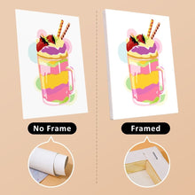 Laden Sie das Bild in den Galerie-Viewer, Mini Malen nach Zahlen 15x20cm (6 Stück) - Milchshakes