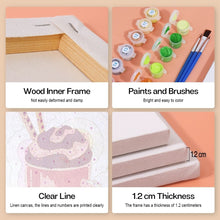 Laden Sie das Bild in den Galerie-Viewer, Mini Malen nach Zahlen 15x20cm (6 Stück) - Milchshakes