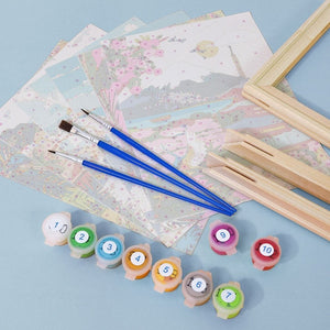 Malen nach Zahlen – 6-Leinwand-Set | Mediterrane Szenen