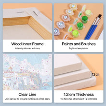 Laden Sie das Bild in den Galerie-Viewer, Mini Malen nach Zahlen 15x20cm (6 Stück) - Mediterrane Szenen