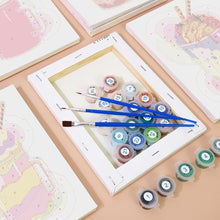 Laden Sie das Bild in den Galerie-Viewer, Mini Malen nach Zahlen 15x20cm (6 Stück) - Bunte Milchshakes