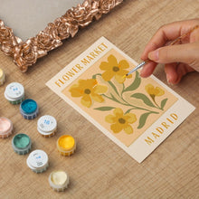 Laden Sie das Bild in den Galerie-Viewer, Mini Malen nach Zahlen mit Rahmen - Blumenmarkt - Madrid