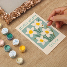 Laden Sie das Bild in den Galerie-Viewer, Mini Malen nach Zahlen mit Rahmen - Blumenmarkt - Tokio