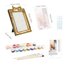 Laden Sie das Bild in den Galerie-Viewer, Mini Malen nach Zahlen mit Rahmen - Innenhof in Blüte