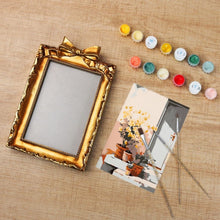 Laden Sie das Bild in den Galerie-Viewer, Mini Malen nach Zahlen mit Rahmen - Innenhof in Blüte