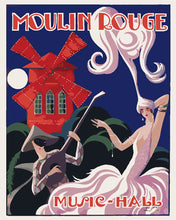 Laden Sie das Bild in den Galerie-Viewer, Malen nach Zahlen Figured'Art – Plakat Moulin Rouge - Music Hall