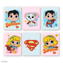 Laden Sie das Bild in den Galerie-Viewer, Mini Serie Malen nach Zahlen 15x20 cm (6 Stück) - Superman und Supergirl Figured'Art