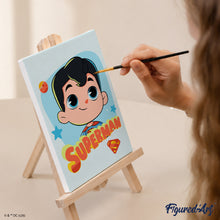 Laden Sie das Bild in den Galerie-Viewer, Mini Serie Malen nach Zahlen 15x20 cm (6 Stück) - Superman und Supergirl