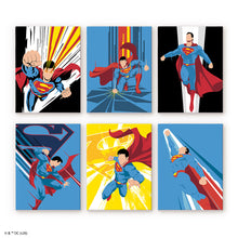 Laden Sie das Bild in den Galerie-Viewer, Mini Serie Malen nach Zahlen 15x20 cm (6 Stück) - Die Kräfte von Superman Figured'Art