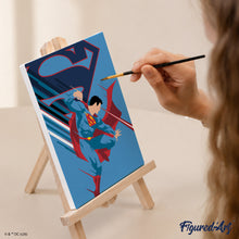 Laden Sie das Bild in den Galerie-Viewer, Mini Serie Malen nach Zahlen 15x20 cm (6 Stück) - Die Kräfte von Superman