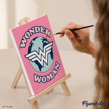 Laden Sie das Bild in den Galerie-Viewer, Mini Serie Malen nach Zahlen 15x20 cm (6 Stück) - Furchtlose Wonder Woman
