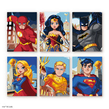 Laden Sie das Bild in den Galerie-Viewer, Mini Serie Malen nach Zahlen 15x20 cm (6 Stück) - Die Helden der Justice League Figured'Art
