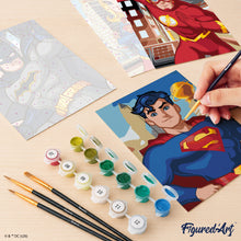 Laden Sie das Bild in den Galerie-Viewer, Mini Serie Malen nach Zahlen 15x20 cm (6 Stück) - Die Helden der Justice League