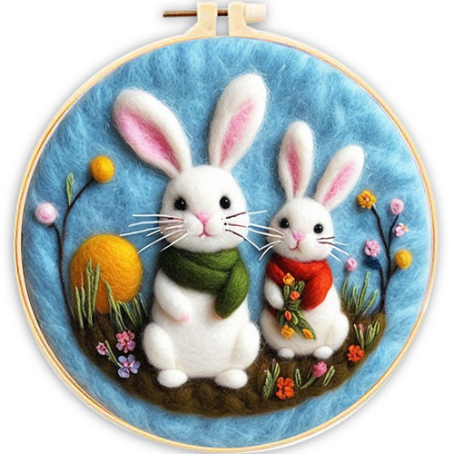 Nadelfilzen Needle Felting - Geschalte Hasen