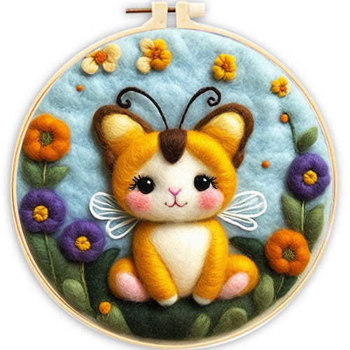 Nadelfilzen Needle Felting - Feenkatze