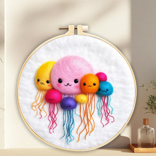 Nadelfilzen Needle Felting - Quallenparty