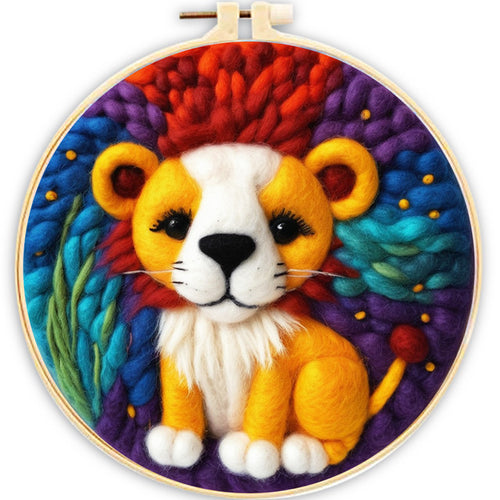 Nadelfilzen Needle Felting - Löwenjunges