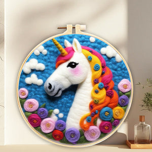 Nadelfilzen Needle Felting - Fräulein Einhorn