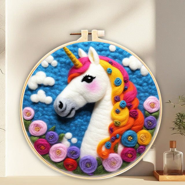 Nadelfilzen Needle Felting - Fräulein Einhorn