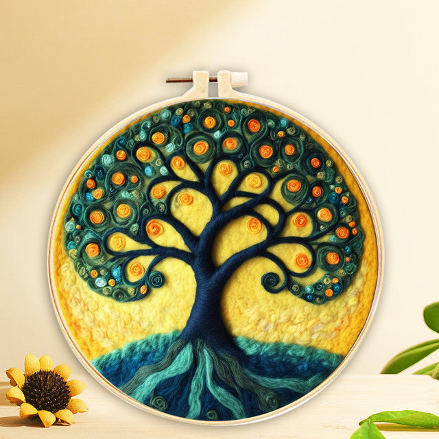 Nadelfilzen Needle Felting - Großer Orangenbaum