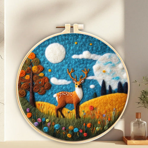 Nadelfilzen Needle Felting - Bock auf einem Feld