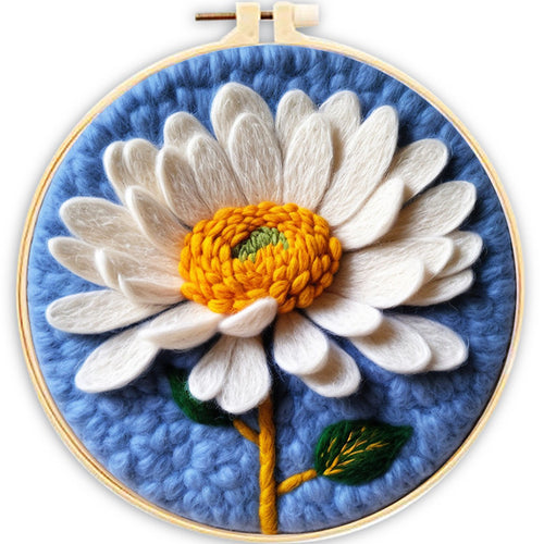 Nadelfilzen Needle Felting - Gänseblümchen im Fokus