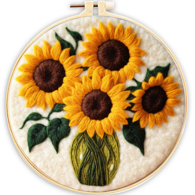 Nadelfilzen Needle Felting - Sonnenblumenstrauß