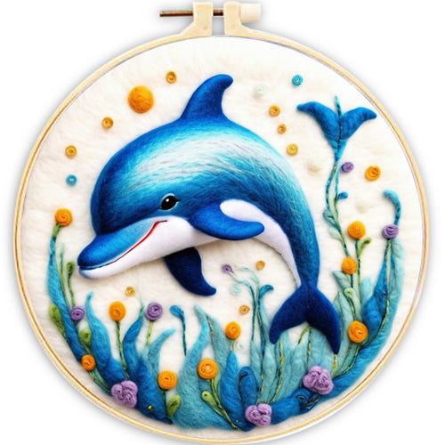 Nadelfilzen Needle Felting - Glücklicher Delphin