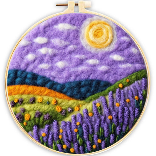 Nadelfilzen Needle Felting - Lavendelfeld