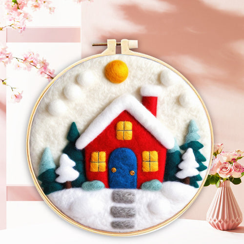 Nadelfilzen Needle Felting - Kleines Winterheim