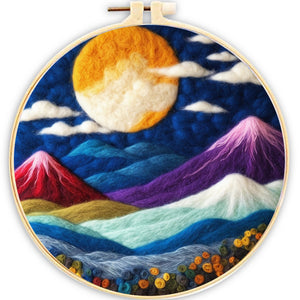 Nadelfilzen Needle Felting - Bunte Berge