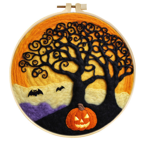 Nadelfilzen Needle Felting - Halloween-Baum