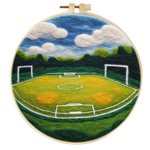 Nadelfilzen Needle Felting - Fußballfeld