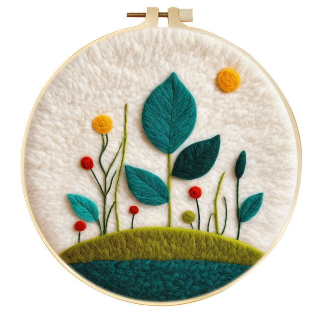 Nadelfilzen Needle Felting - Pflanze schlägt Wurzeln