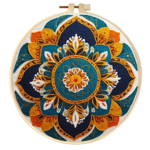 Nadelfilzen Needle Felting - Wunderschönes Blumenmuster