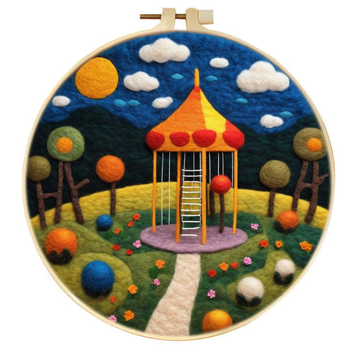 Nadelfilzen Needle Felting - Pavillon im Park