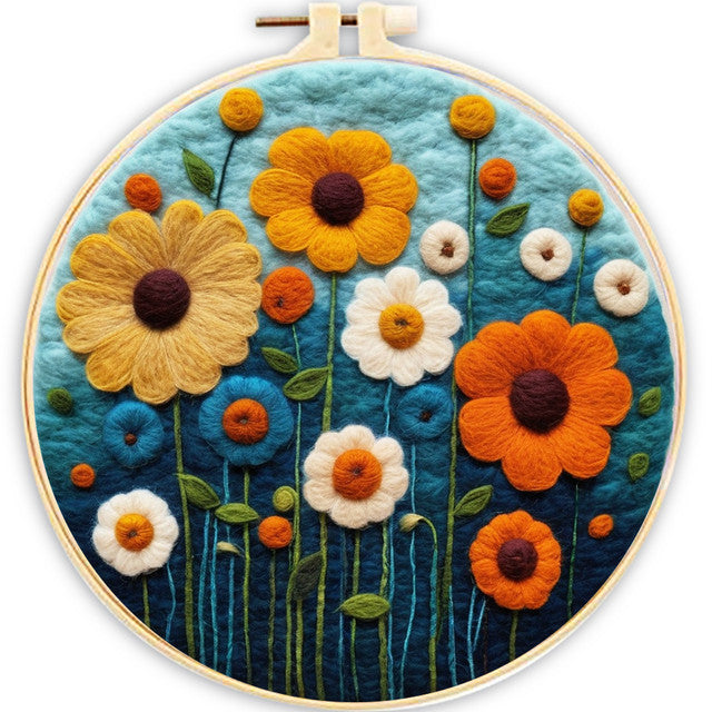 Nadelfilzen Needle Felting - Wildblumen