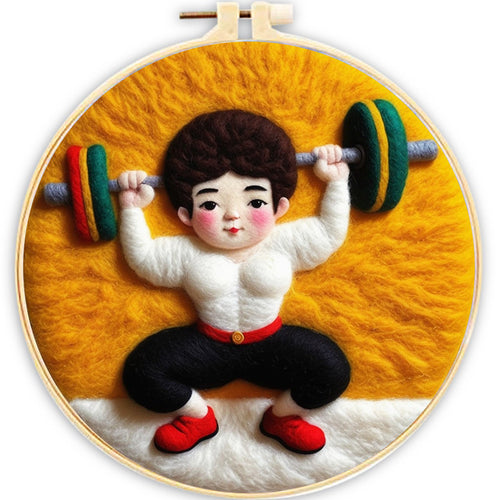 Nadelfilzen Needle Felting - Gewichtheber