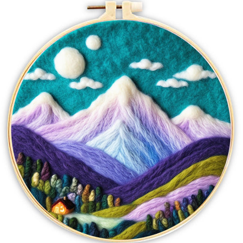 Nadelfilzen Needle Felting - Lila Berg