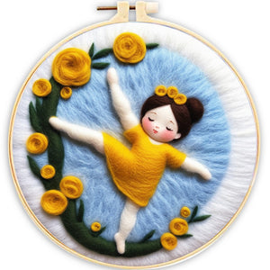 Nadelfilzen Needle Felting - Dehnendes Mädchen