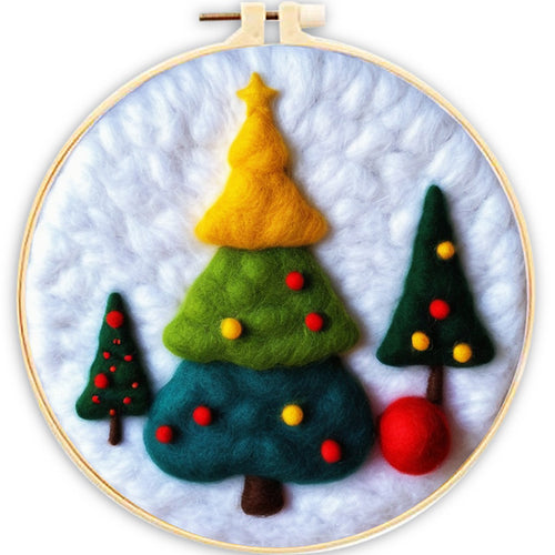 Nadelfilzen Needle Felting - Weihnachtsbäume
