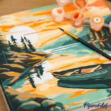 Laden Sie das Bild in den Galerie-Viewer, Mini Malen nach Zahlen mit Rahmen - Van Gogh - Sternennacht