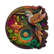 Laden Sie das Bild in den Galerie-Viewer, 2D Holzpuzzle – Wilder Kolibri