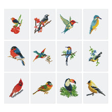 Laden Sie das Bild in den Galerie-Viewer, Mini Serie Diamond Painting - Buntes Vogelparadies