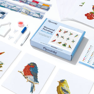 Mini Serie Diamond Painting - Buntes Vogelparadies