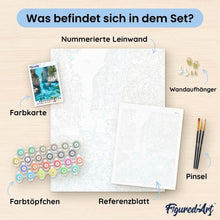 Laden Sie das Bild in den Galerie-Viewer, Malen nach Zahlen für Erwachsene | Boot und Gebirgssee | Figured'Art